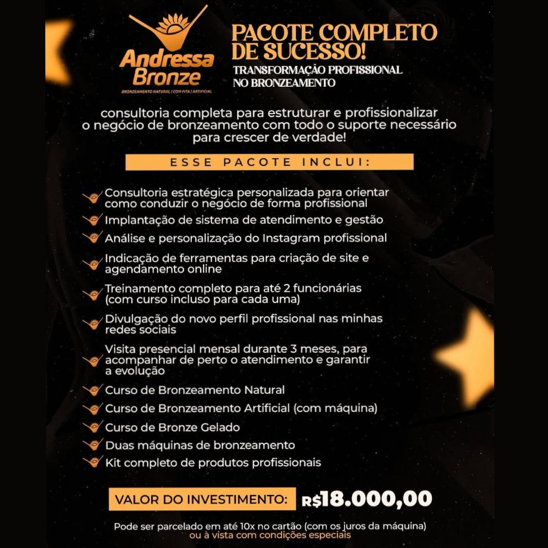 Pacote consultoria Bronze-Seja dona de um negócio próspero